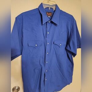 Plains Western Wear Men's Classic Snao Button Down Shirt